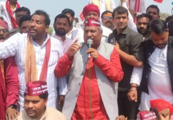 प्रयागराज श्रृंगवेरपुर धाम धरना