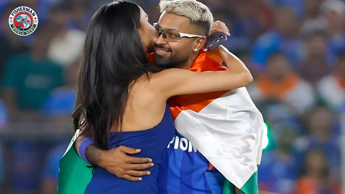 हार्दिक पांड्या पर राष्ट्रीय ध्वज के