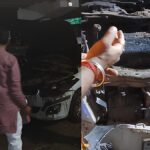 कार में अचानक भीषण आग