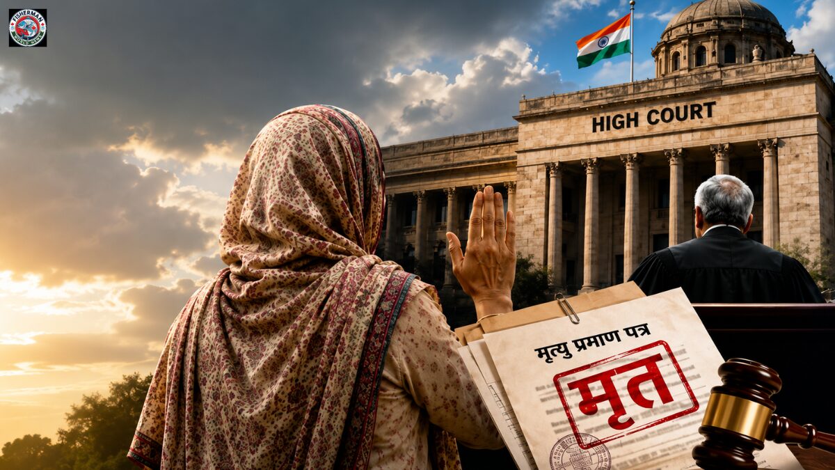 प्रयागराज में एक महिला