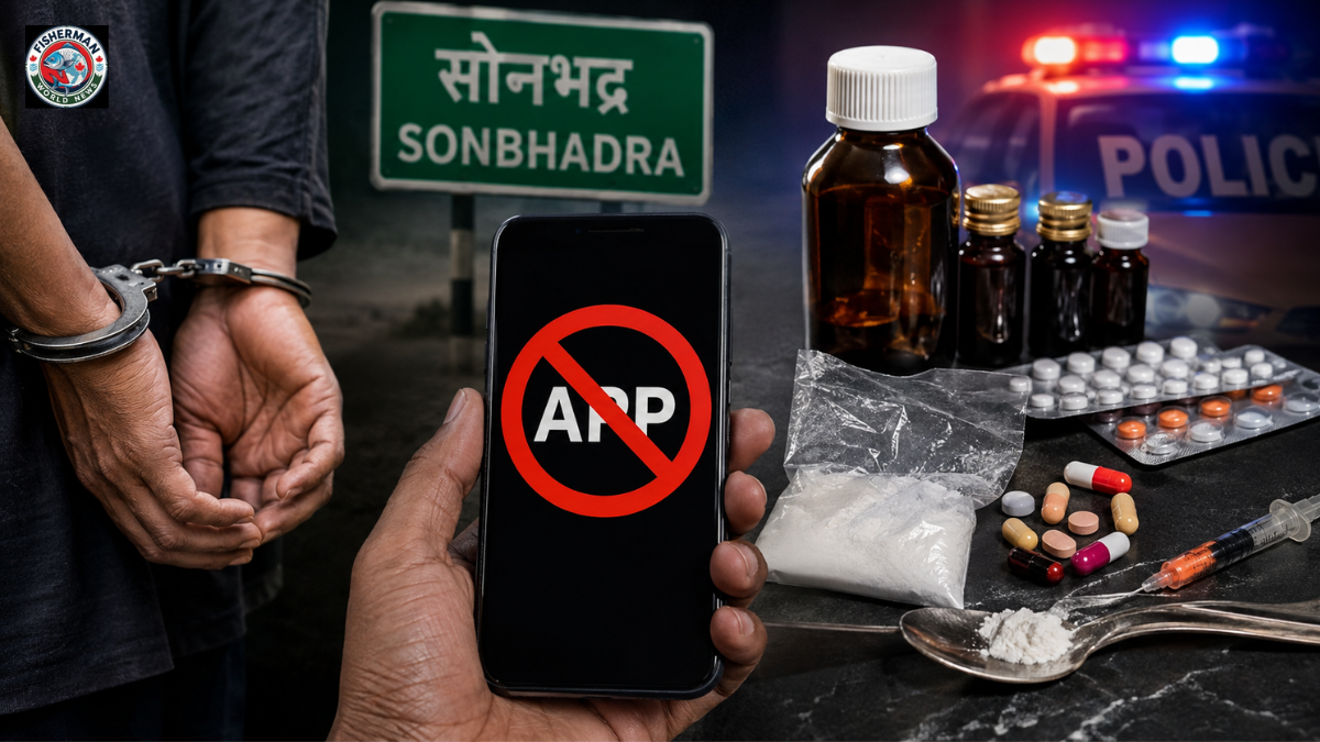 सोनभद्र में पुलिस ने नशीले पदार्थों