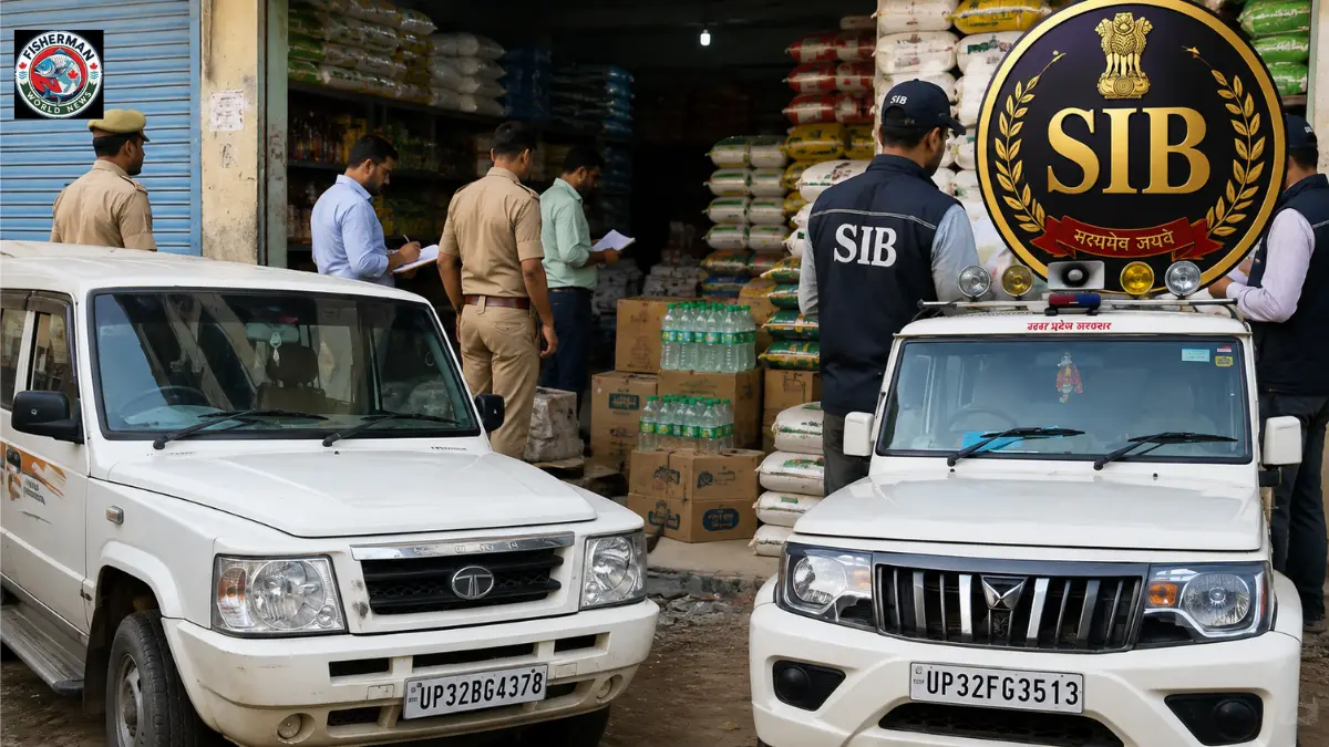 गोरखपुर में SIB ने किराना व्यापारी के गोदाम