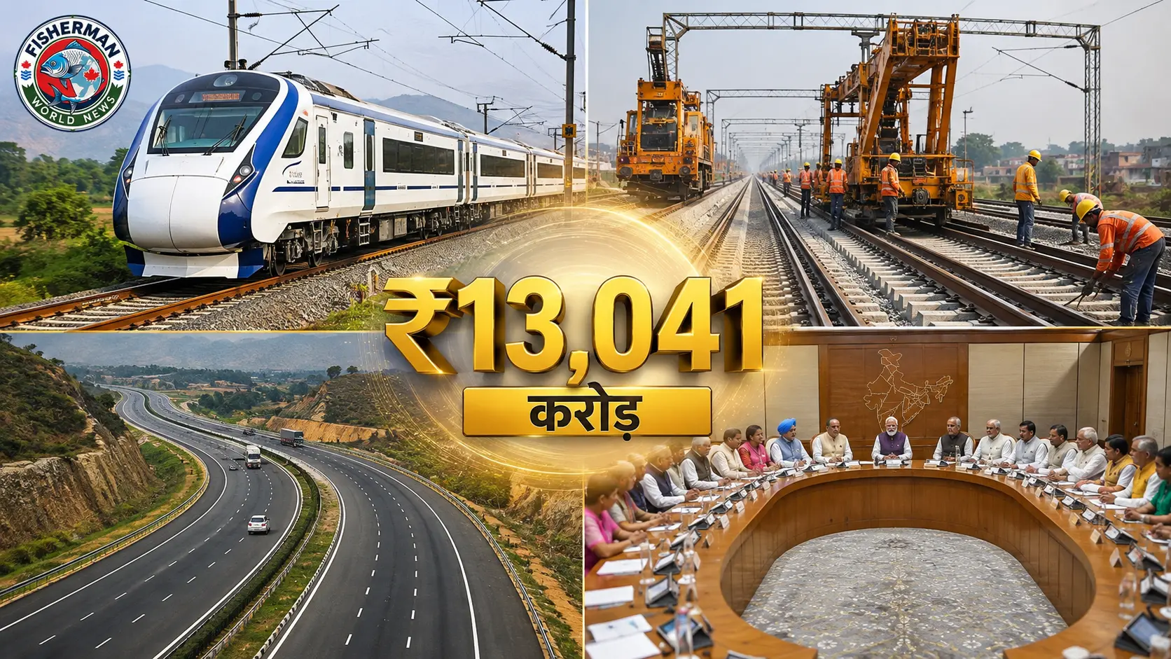 ₹13,041 करोड़ रेलवे