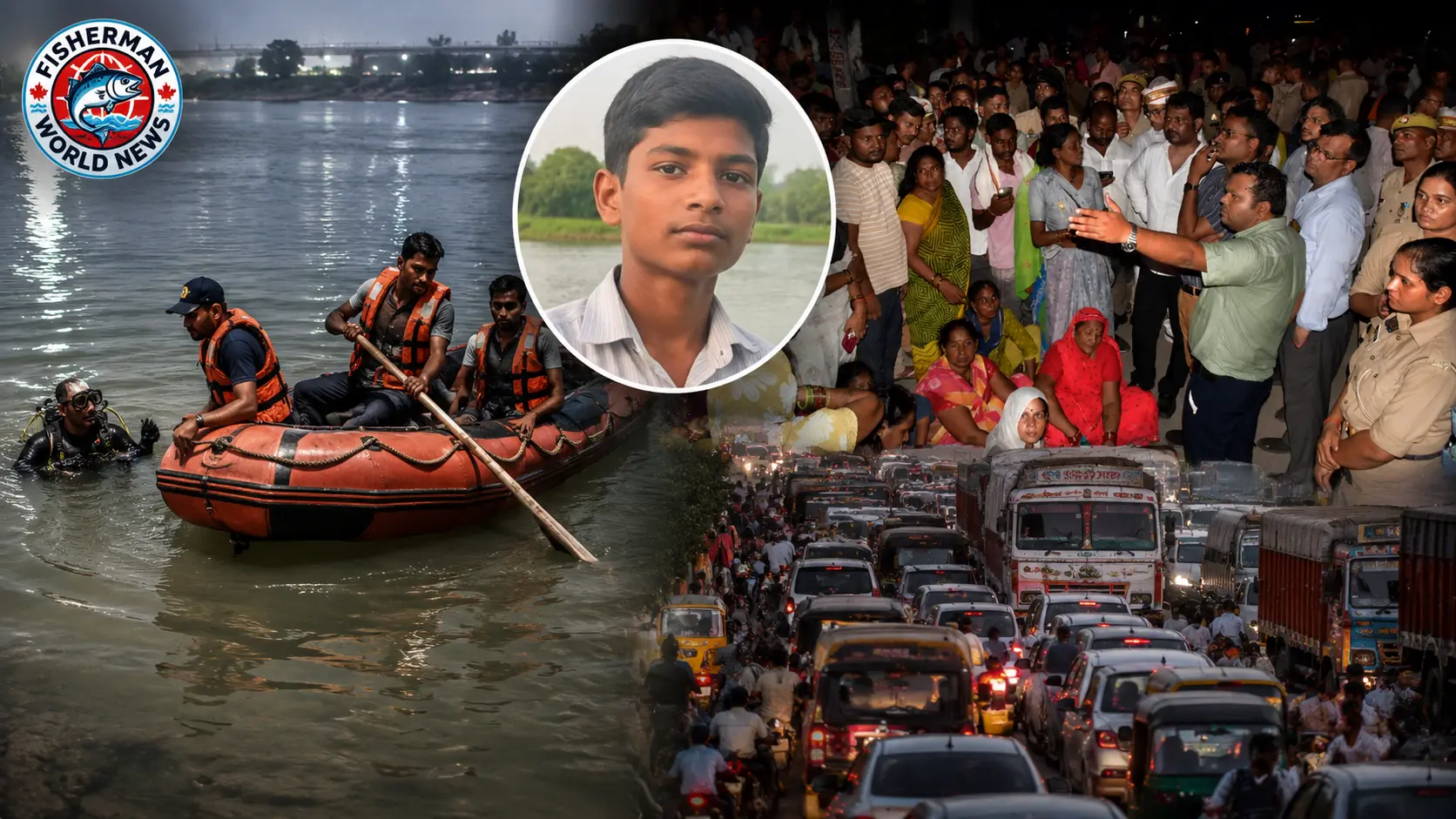 गोरखपुर में राप्ती नदी में