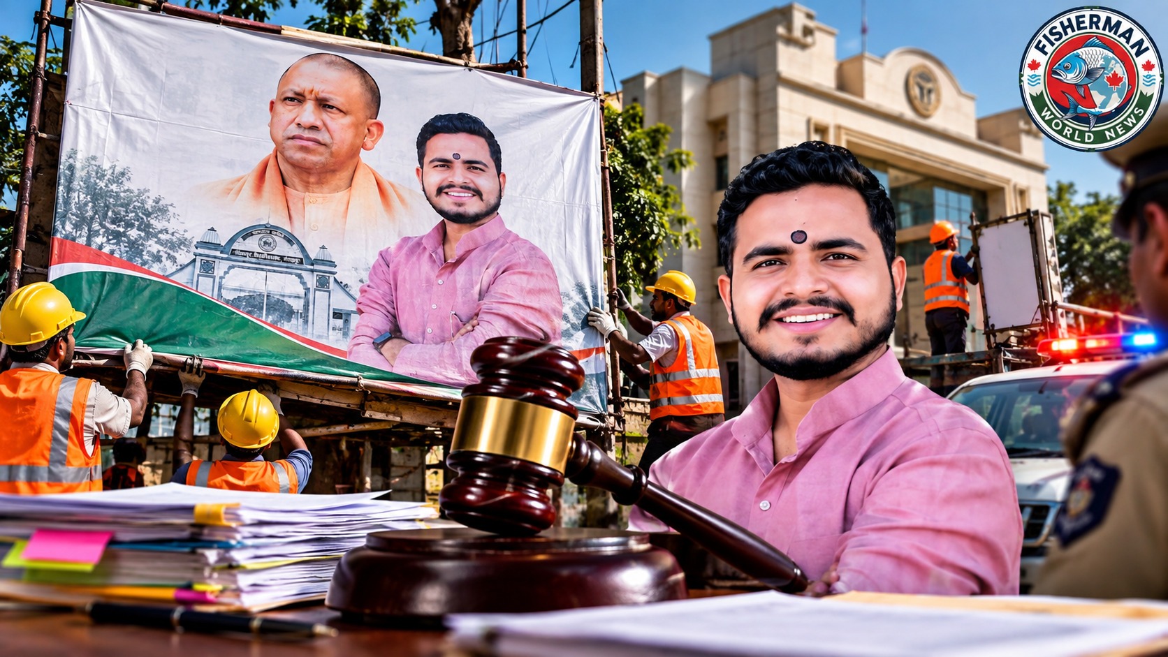बिना अनुमति होर्डिंग