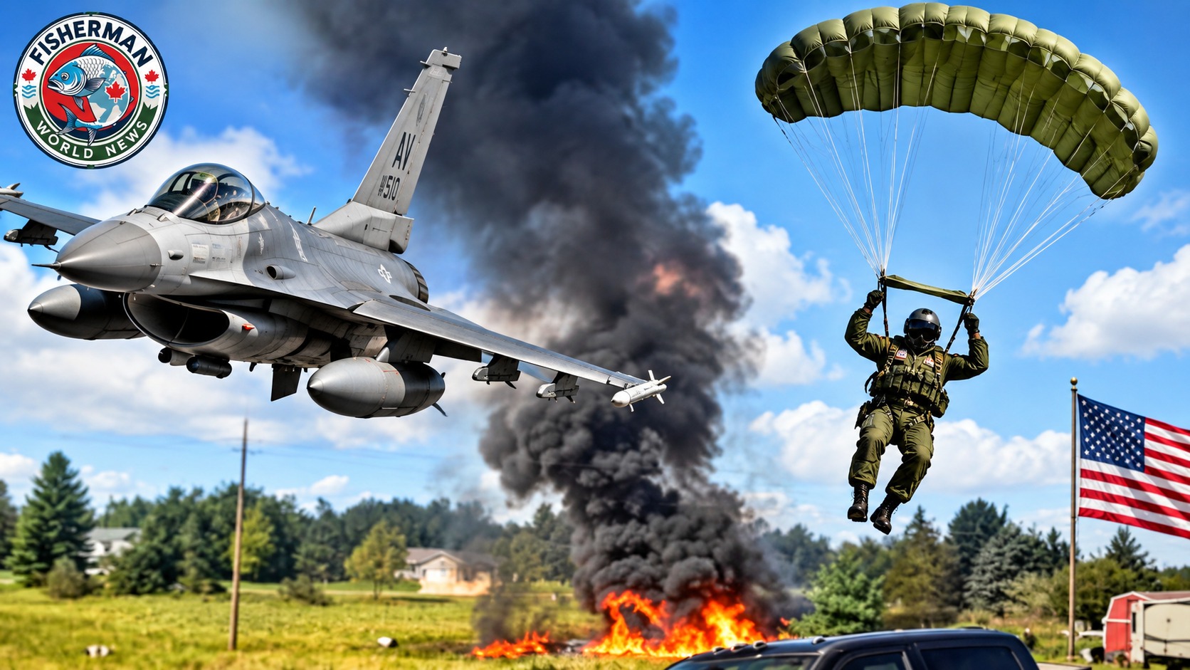 US F-16 Crash