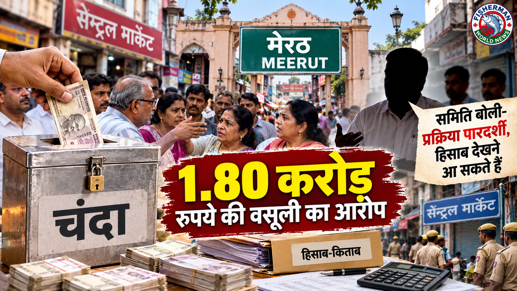 मेरठ सेंट्रल मार्केट विवाद में