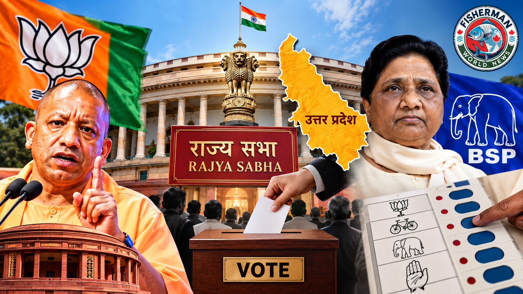 यूपी की 10 राज्यसभा सीटों