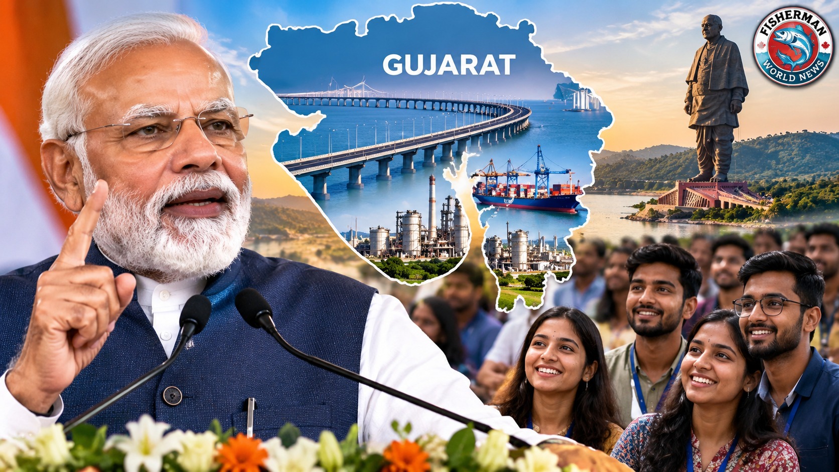 प्रधानमंत्री नरेंद्र मोदी गुजरात दौरे