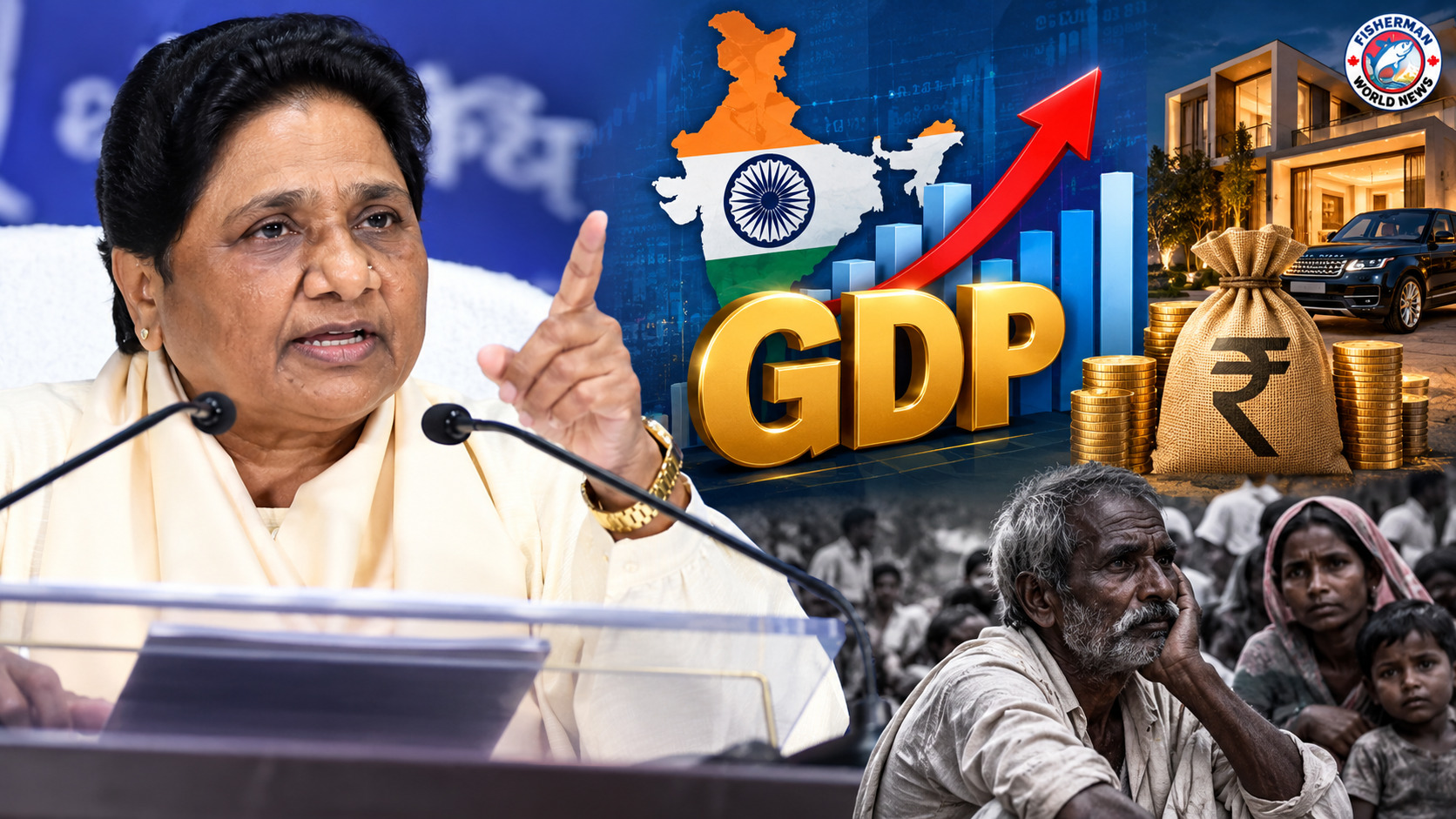 7.8% GDP Growth पर मायावती