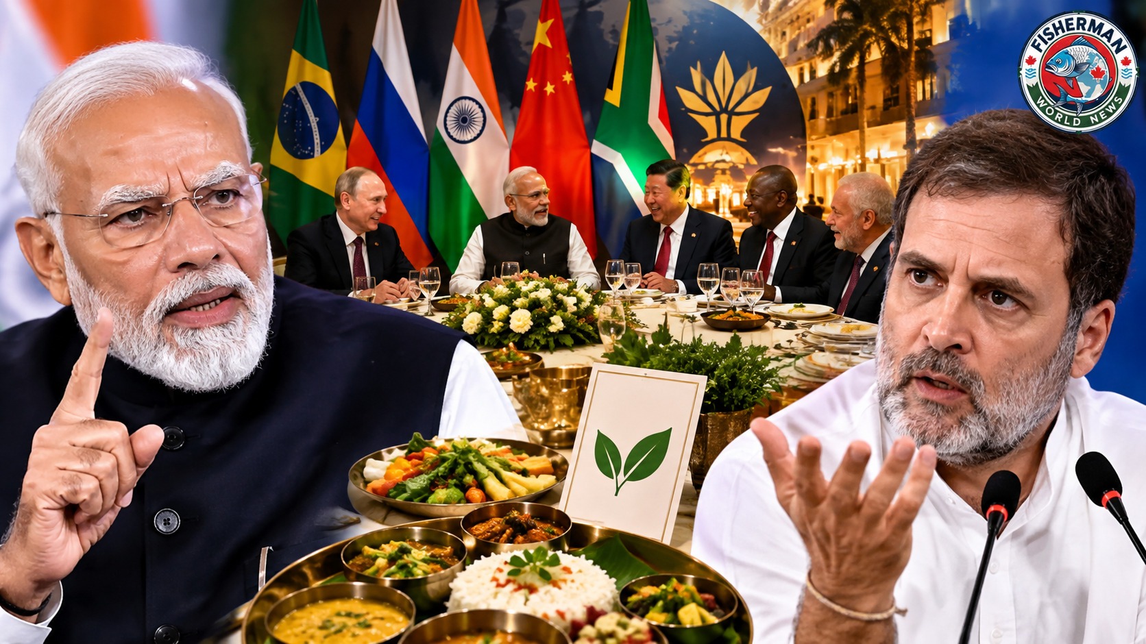 BRICS डिनर के शाकाहारी मेन्यू