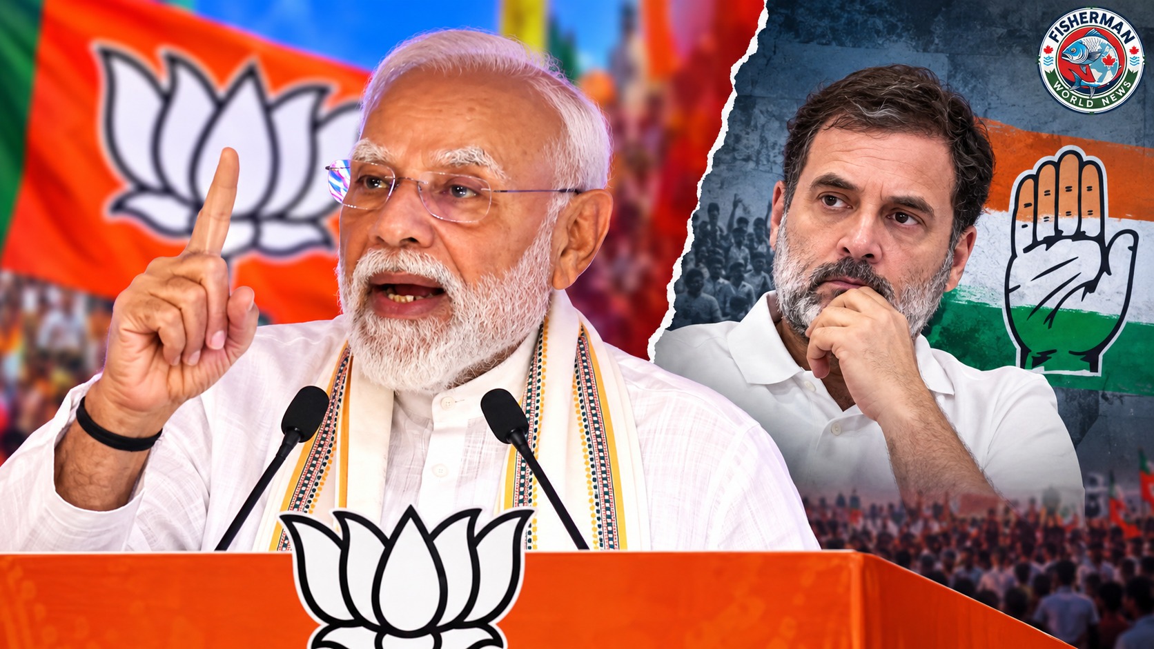 वडोदरा में पीएम मोदी ने राहुल गांधी