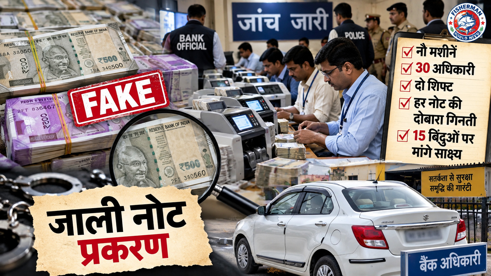 सहारनपुर PNB करेंसी चेस्ट में