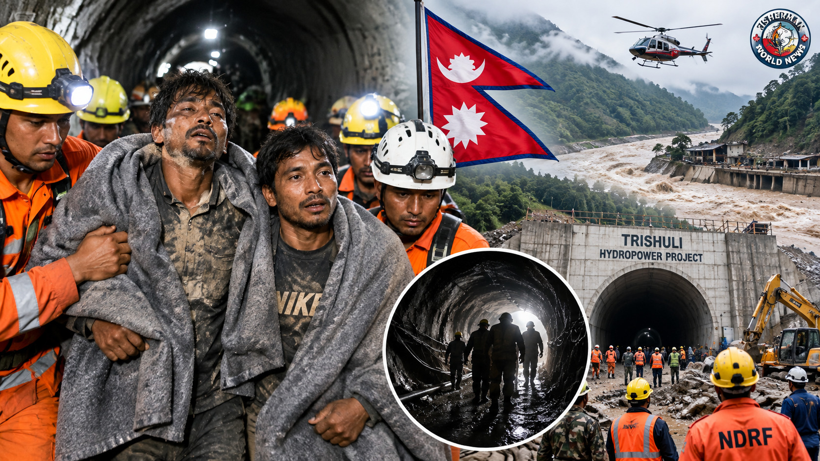 नेपाल की बाढ़ के 9 दिन बाद त्रिशूली
