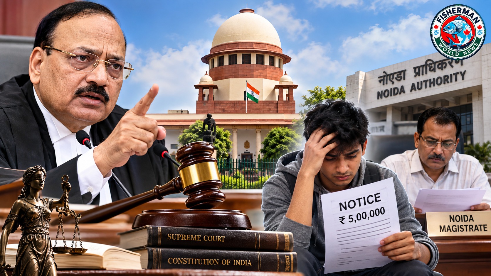 नोएडा के छात्र अक्षत त्रिपाठी को प्रदर्शन
