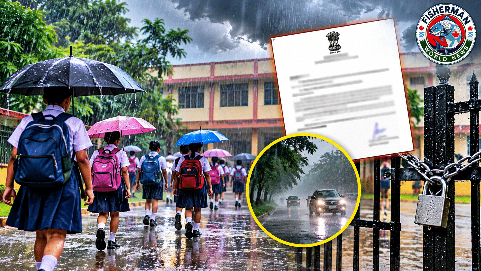 अयोध्या में भारी बारिश