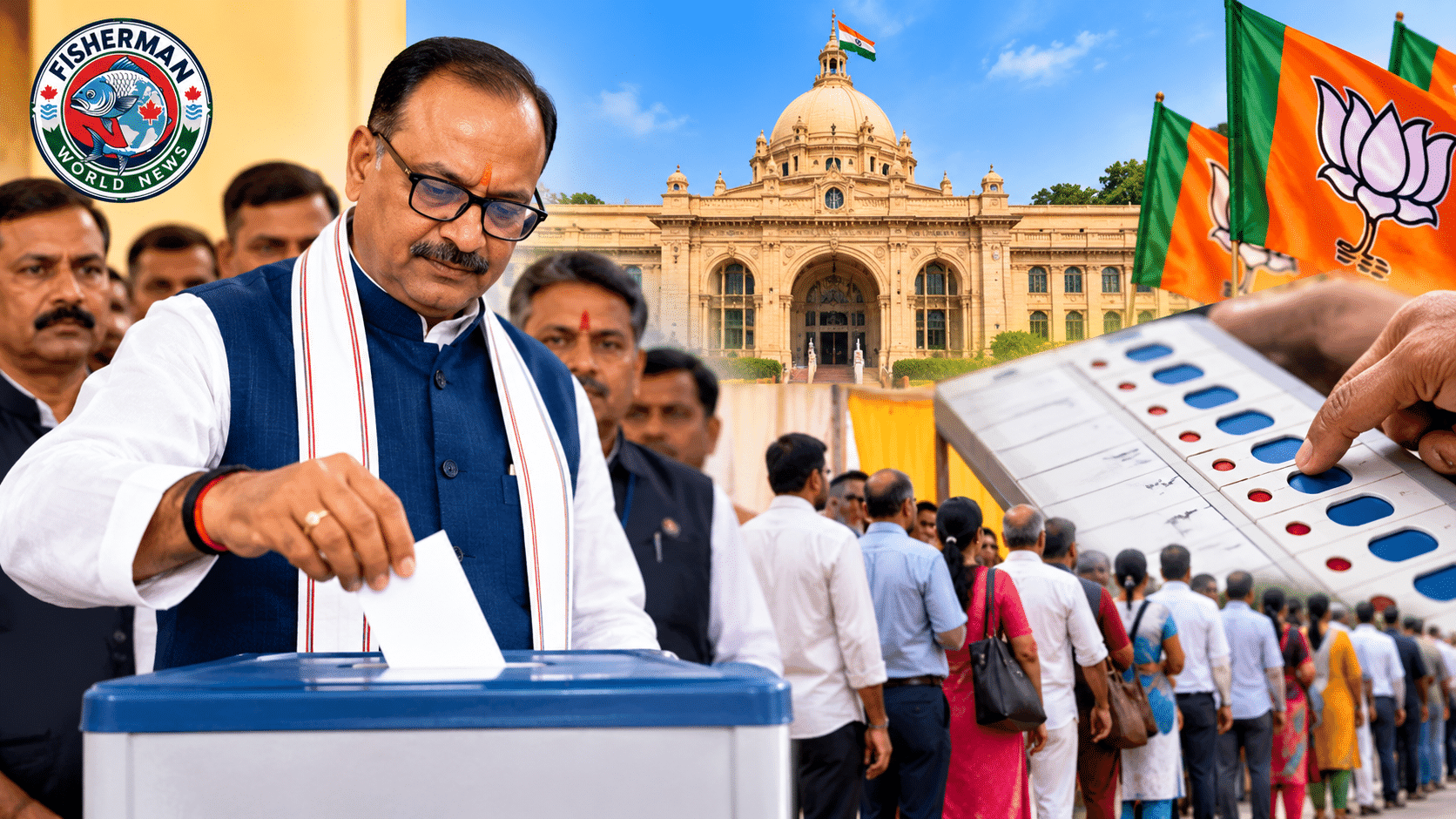 लखनऊ में UP MLC Election