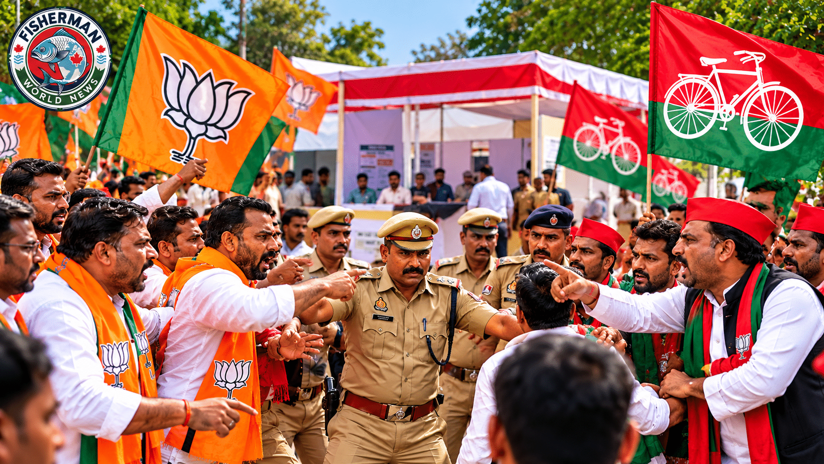 बाराबंकी के लखपेड़ाबाग चौराहे