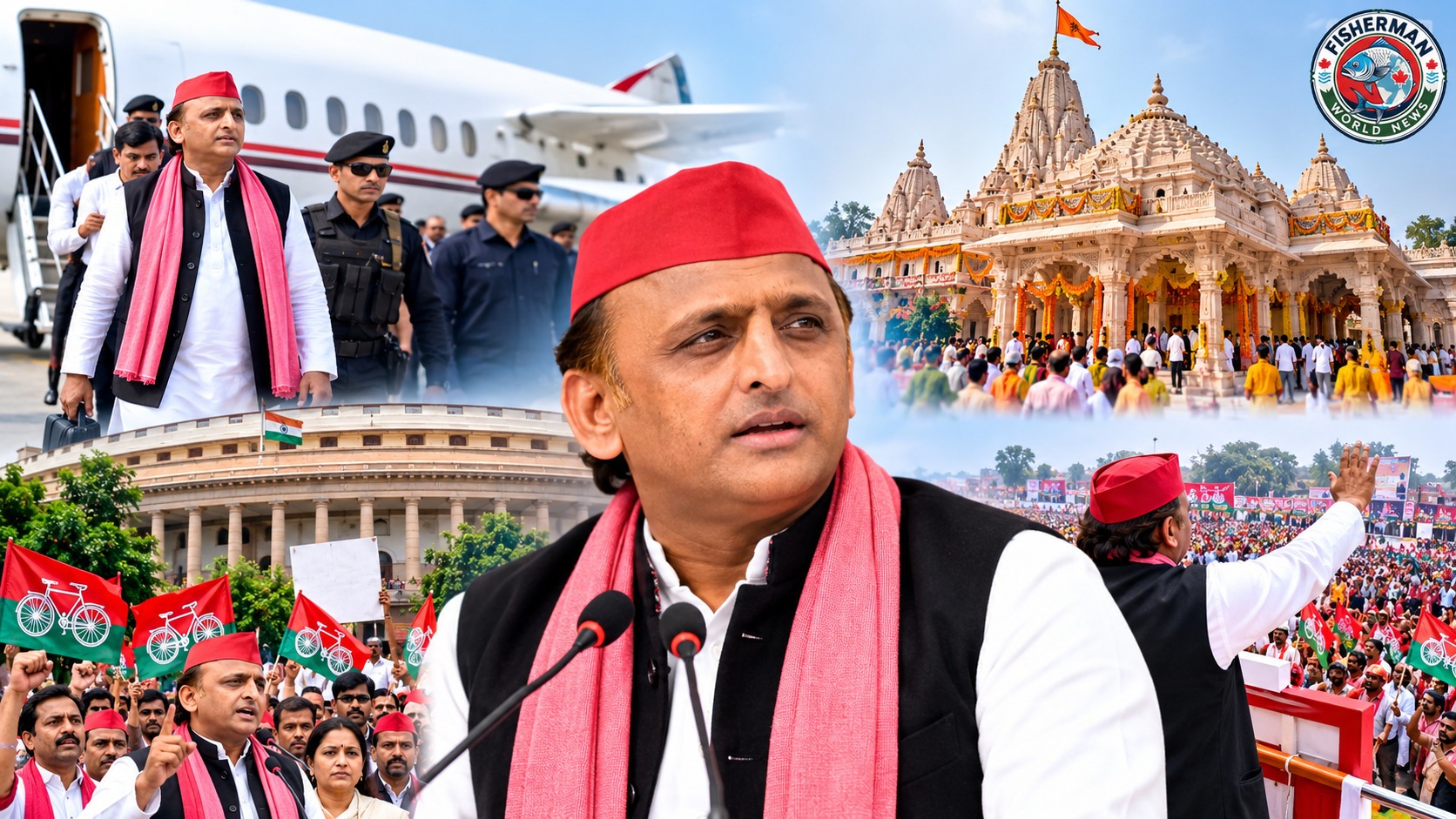 अखिलेश यादव आज दिल्ली में